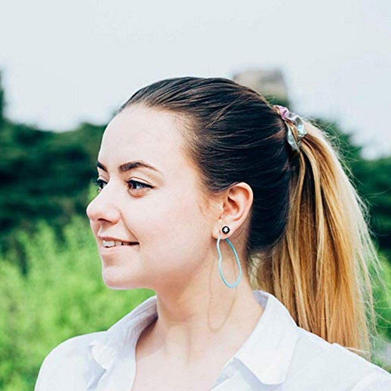 ACCGLORY Shiny Scrunchies Metallic Hair Bands Elastic Hair Ties Set Glitter Ponytail Holder Soft Scrunchy for Women(Hair Scrunchies Set 2) - Image 5